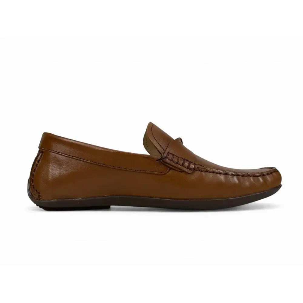 Marc Joseph Plymouth Driver Loafer Mens 10 Brown Nappa Leather Slip On‎ Moccasin
